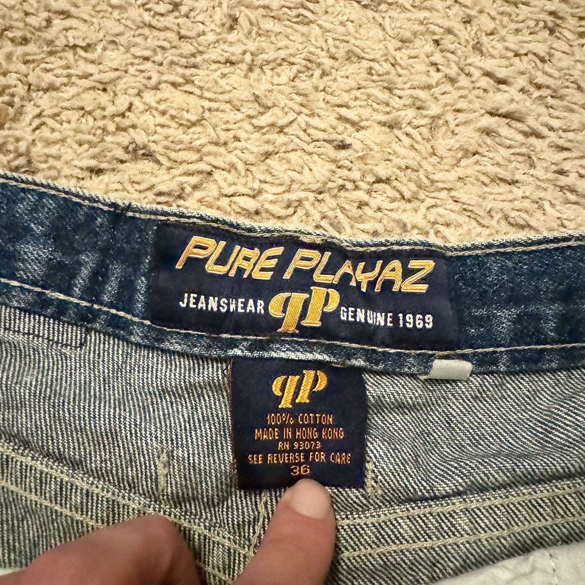 Vintage VINTAGE PURE PLAYAZ BAGGY JEAN SHORTS! Size US 36 / EU 52 - 8 Thumbnail