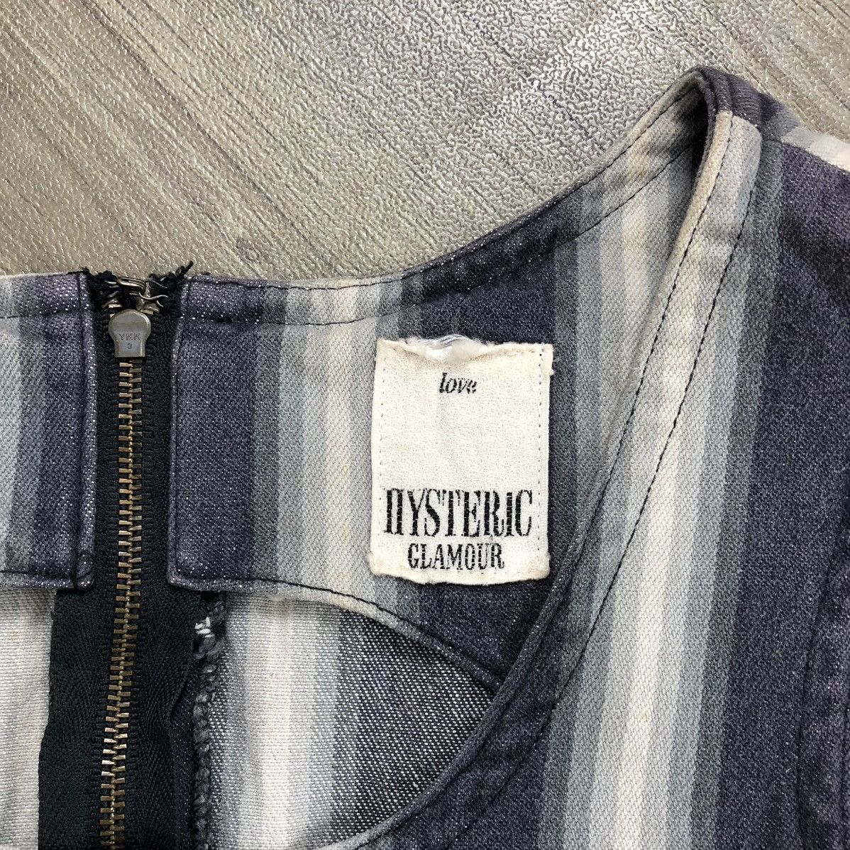 Hysteric Glamour Vintage Hysteric Glamour Love Striped Dressed With Belt Y2K Size S / US 4 / IT 40 - 6 Thumbnail