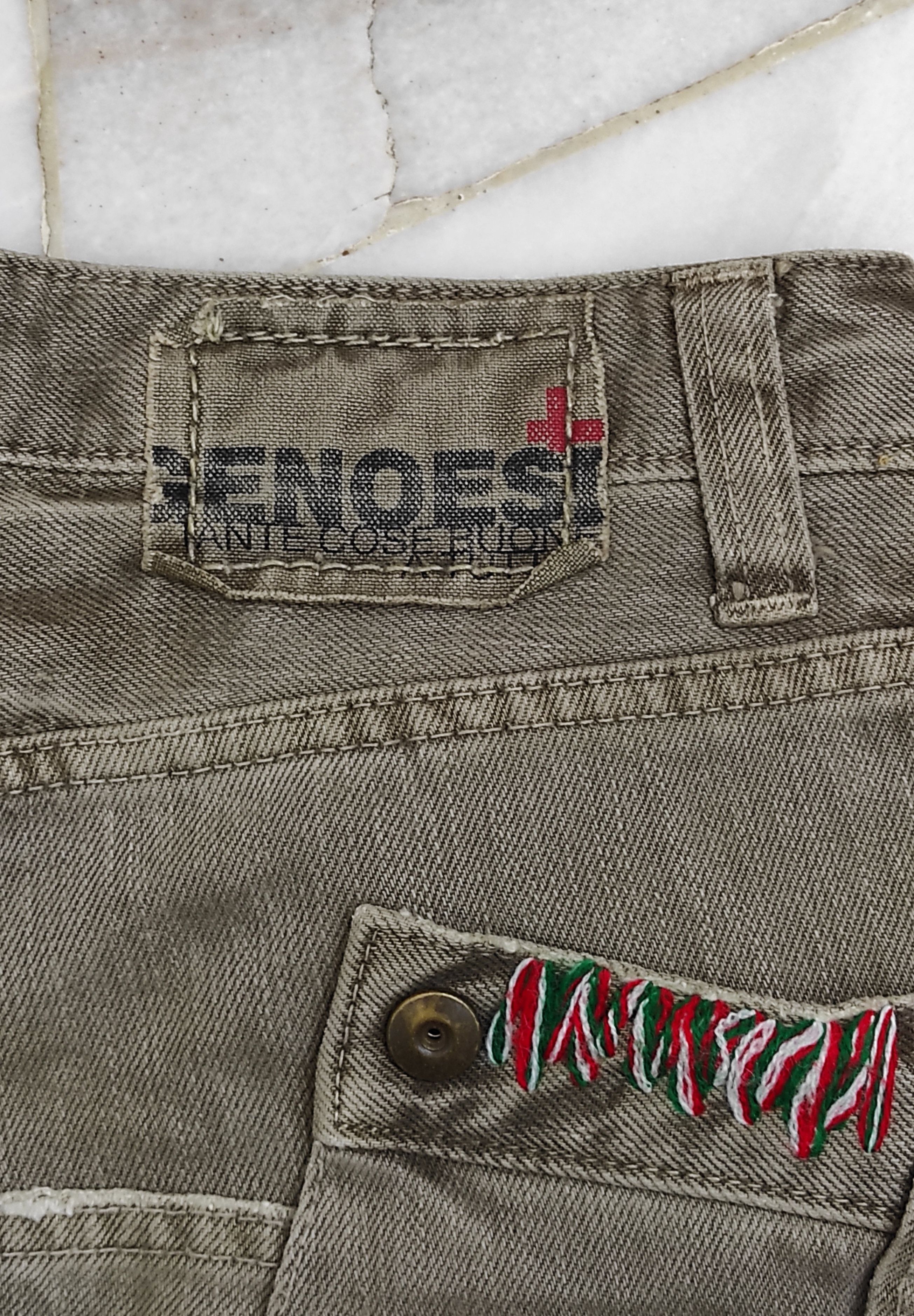 Japanese Brand Fw2000 Rare GENOESE Flip Pocket extraordinary Jeans Size 29" - 4 Thumbnail