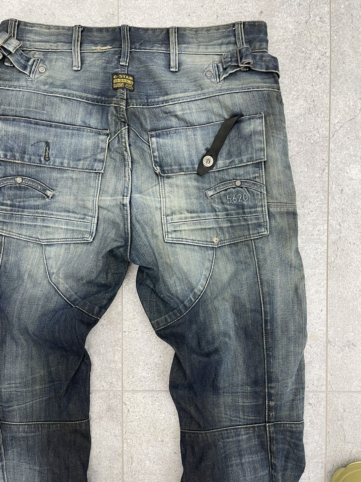 G-Star × Vintage Vintage G star Raw 5620 jeans double knee Size US 32 / EU 48 - 10 Thumbnail