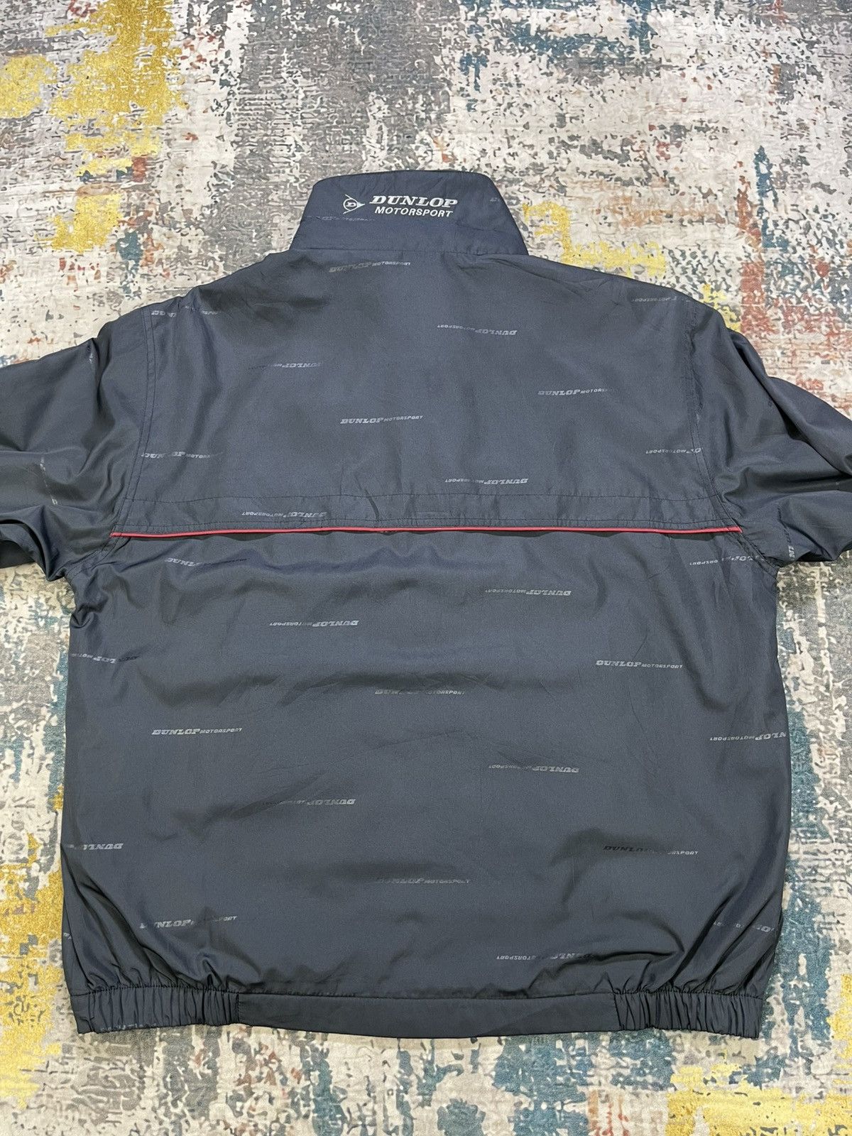 Dunlop Dunlop Overprinted Double Collar Windbreaker Jacket Size US L / EU 52-54 / 3 - 9 Thumbnail
