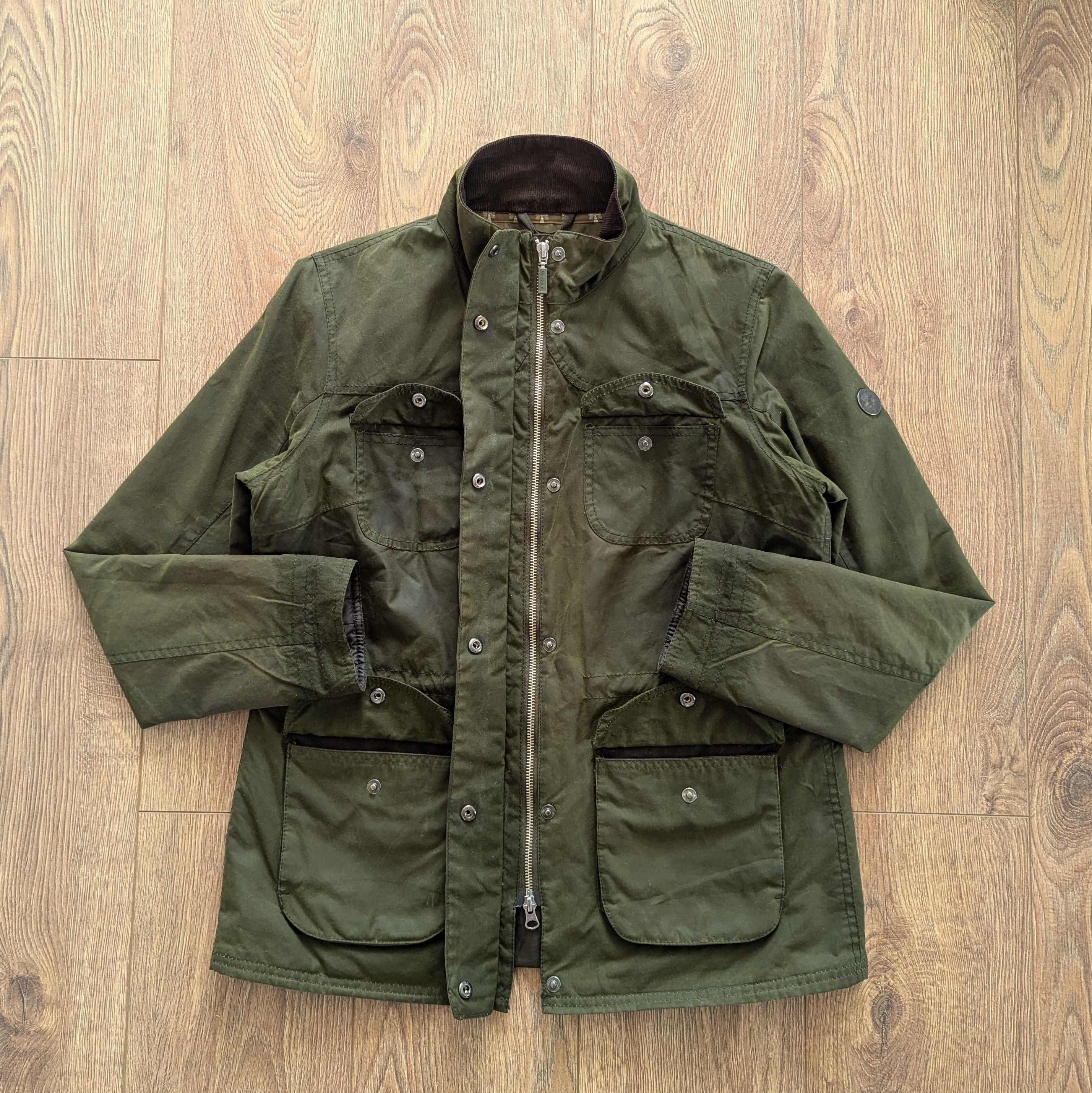 Barbour Barbour Rhossili Wax Jacket Waxed Cotton England Style Green Size M / US 6-8 / IT 42-44 - 8 Thumbnail