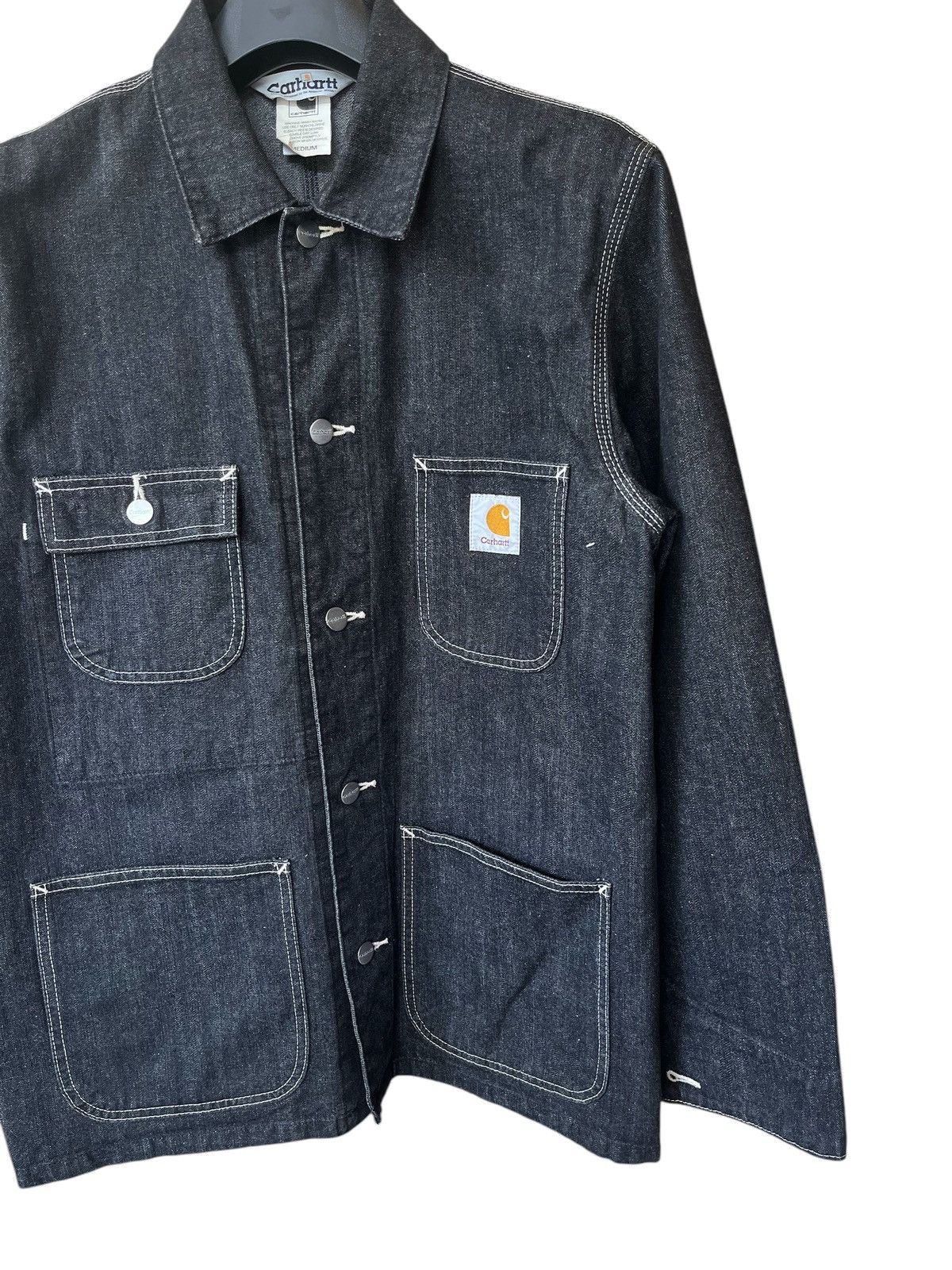 Carhartt Wip Carhartt WIP og chore black denim jacket Size US M / EU 48-50 / 2 - 3 Thumbnail