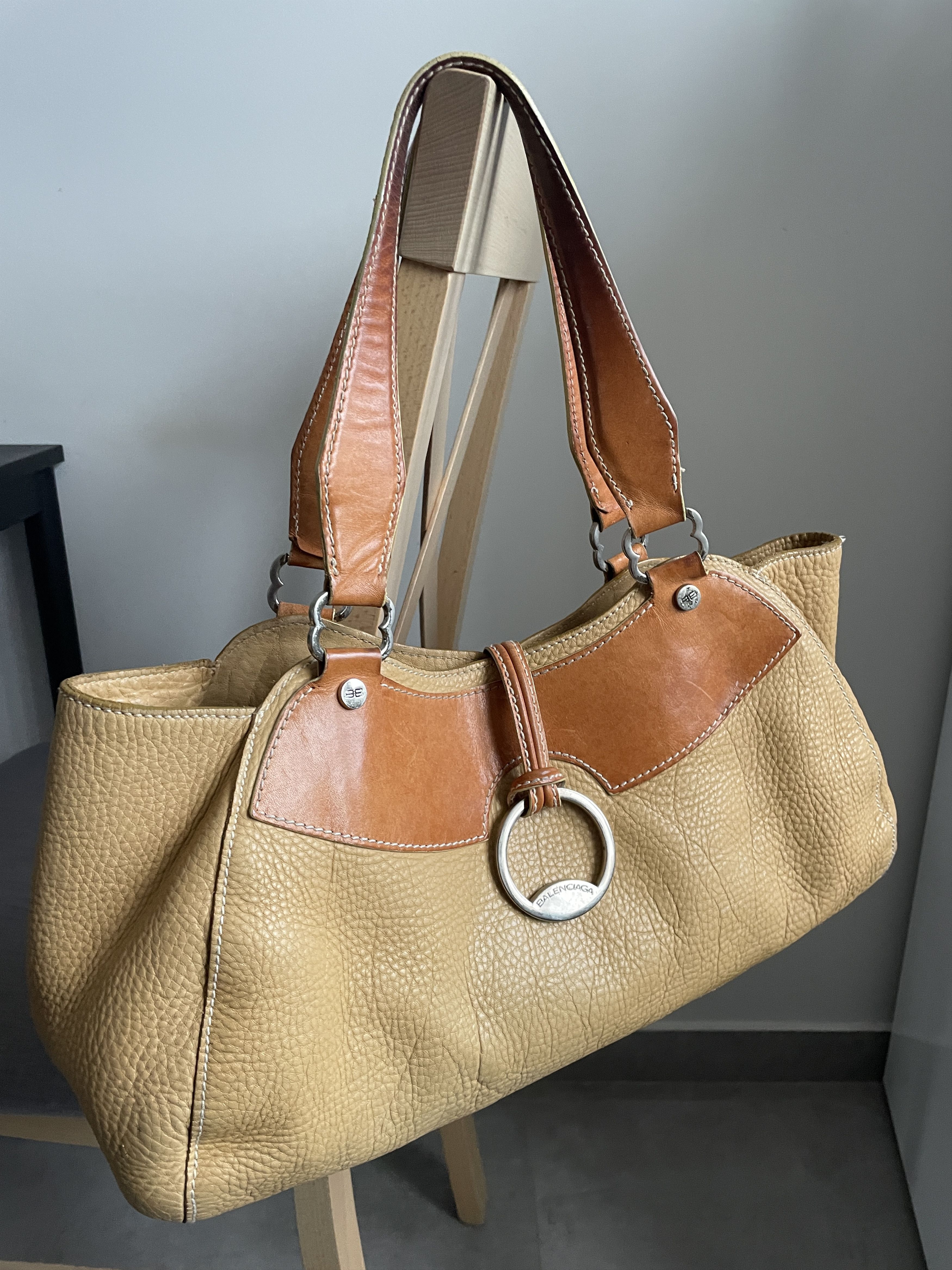 Balenciaga Y2K BALENCIAGA BEIGE TWO TONE LEATHER NOT CITY BAG Size ONE SIZE - 2 Thumbnail