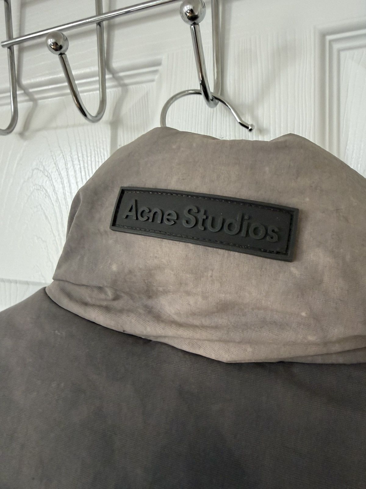 Acne Studios Acne Studios Grey Garment-Dyed Puffer Jacket Size US S / EU 44-46 / 1 - 4 Thumbnail