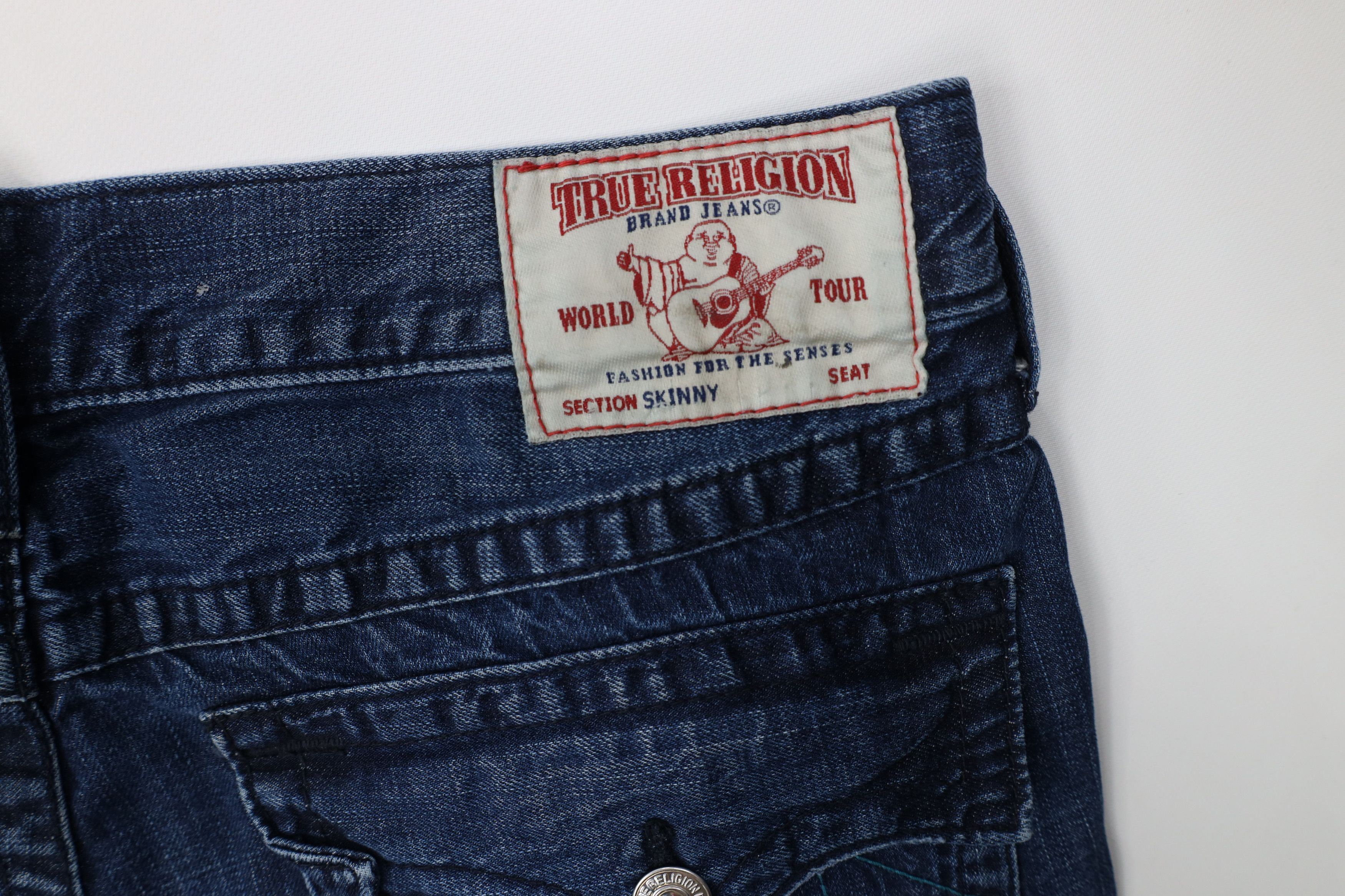 True Religion True Religion Thick Stitch Skinny Leg Denim Jeans Blue Size US 36 / EU 52 - 16 Thumbnail