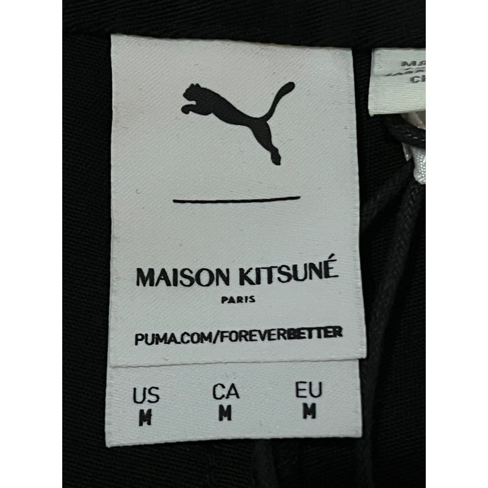 Puma Puma x Maison Kitsune Pants Mens M Black NWT Paris Chino Patch Pockets Size US 31 - 5 Thumbnail