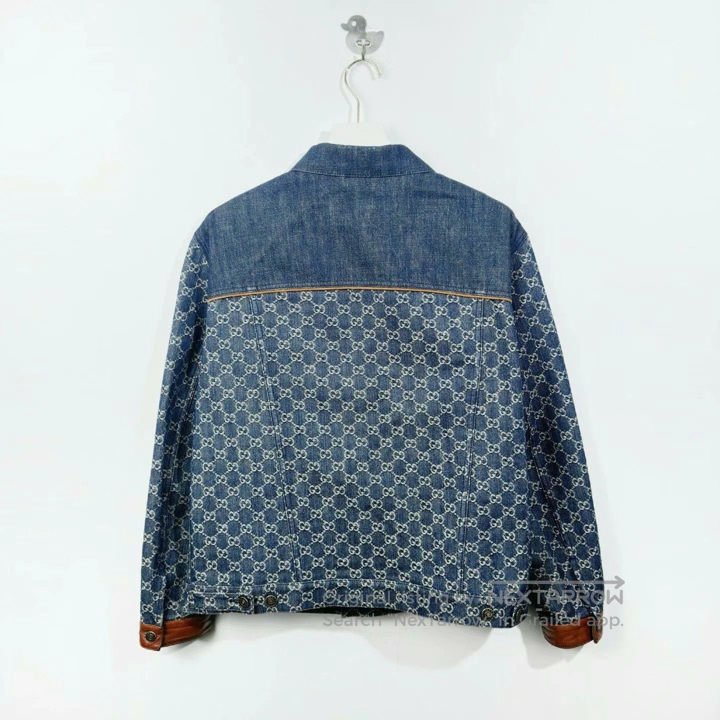 Gucci gucci logo printed long sleeve denim jacket. Size US M / EU 48-50 / 2 - 2 Thumbnail