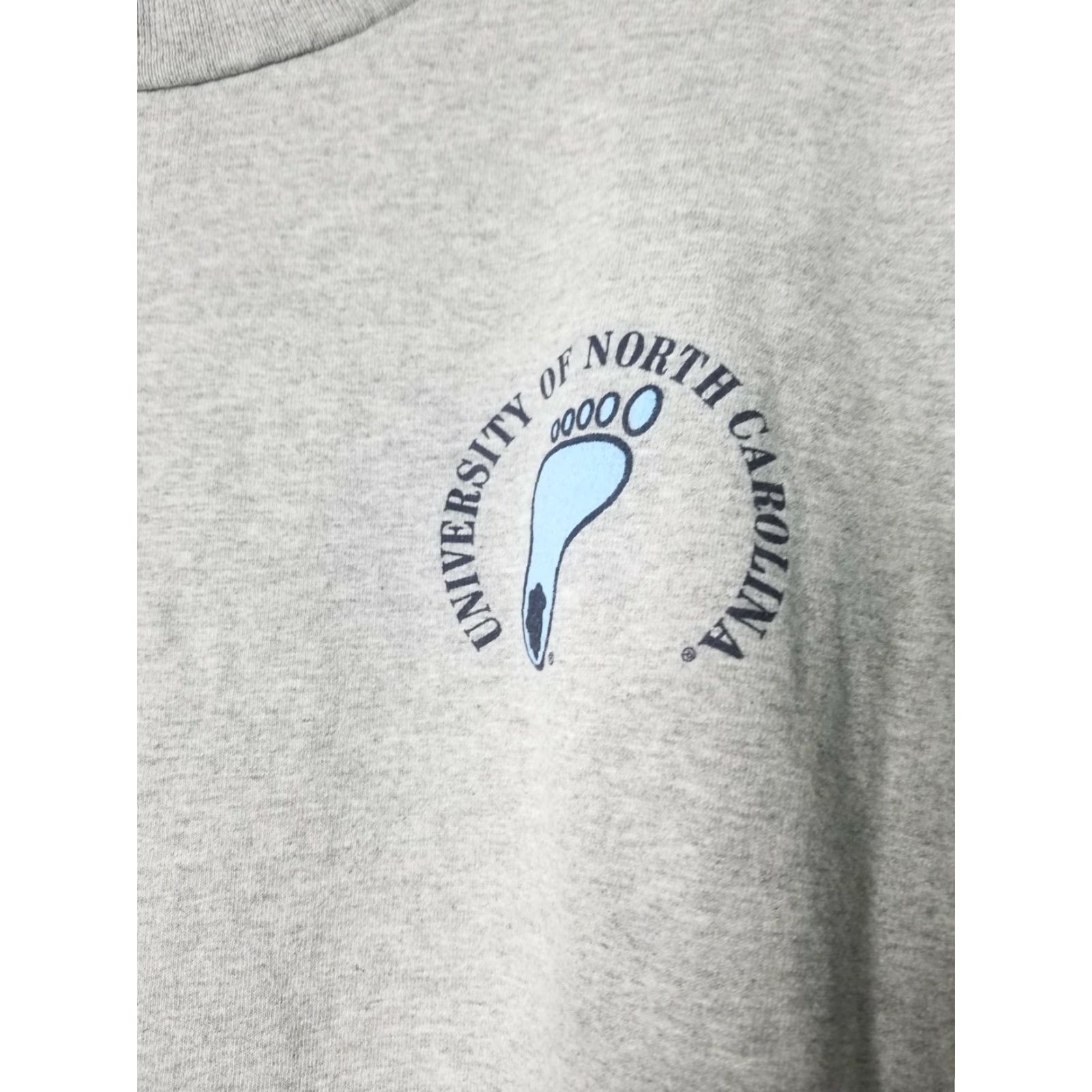 Vintage VINTAGE North Carolina Tar Heels T Shirt Mens L 90s Double Sided Gray Size US L / EU 52-54 / 3 - 3 Thumbnail
