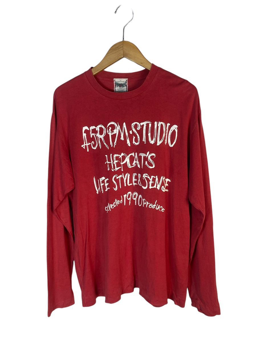 45rpm × Japanese Brand The 45rpm studio printed long sleeve tshirt Size US XL / EU 56 / 4 - 1 Thumbnail