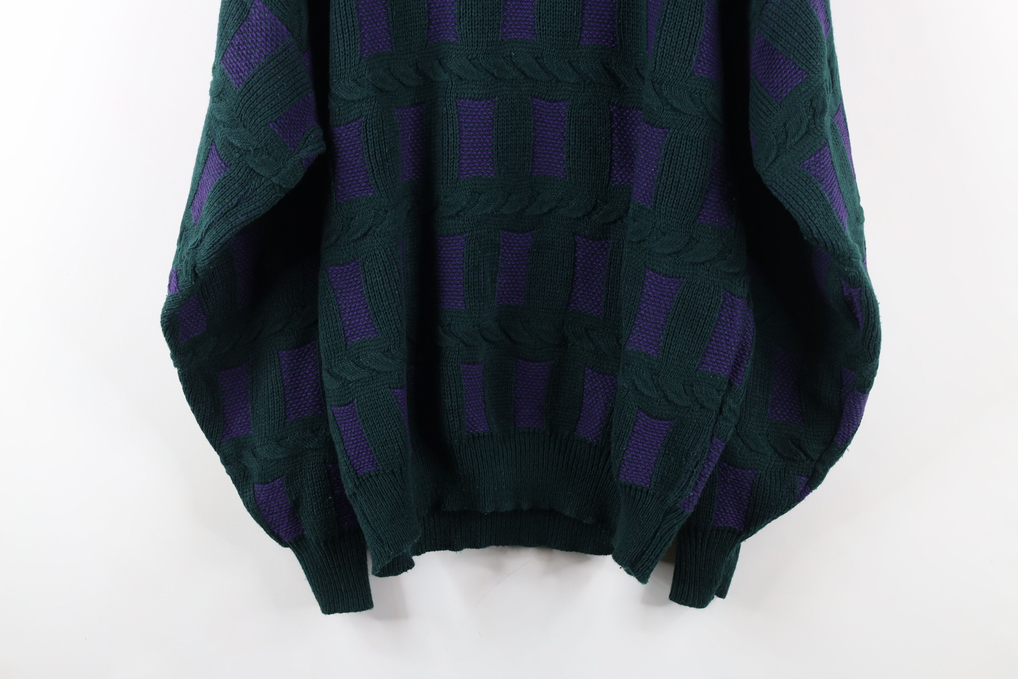 Vintage Vintage 90s Streetwear Chunky Cable Knit Crewneck Sweater Size XL / US 12-14 / IT 48-50 - 11 Thumbnail