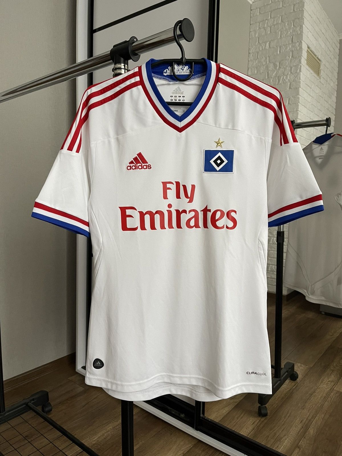 Adidas 2011/2012 Adidas Hamburger SV Soccer Jersey T-Shirt Size US S / EU 44-46 / 1 - 3 Thumbnail