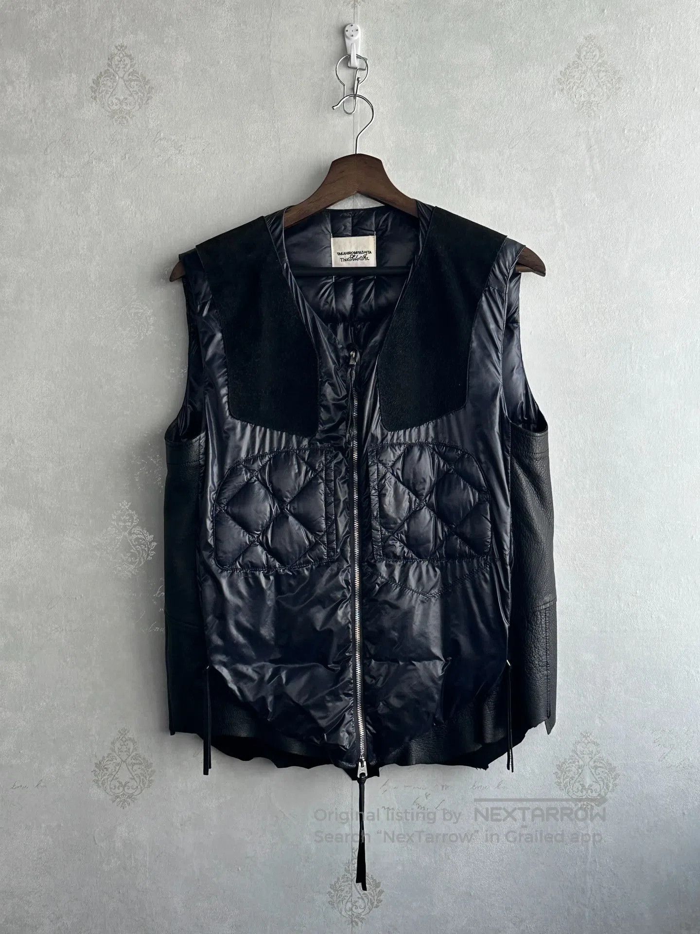 Takahiromiyashita The Soloist. the soloist size48 12AW Down and Leather Vest| Size US M / EU 48-50 / 2 - 2 Thumbnail