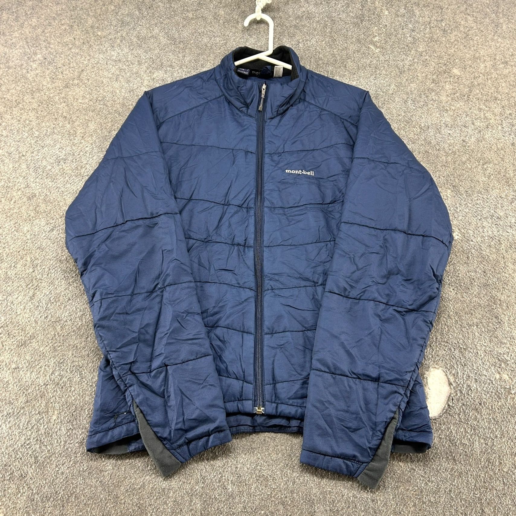 Montbell VINTAGE Montbell Jacket Womens M Blue Navy Puffer Full Zip Quilted Polyester Y2K Size M / US 6-8 / IT 42-44 - 2 Thumbnail