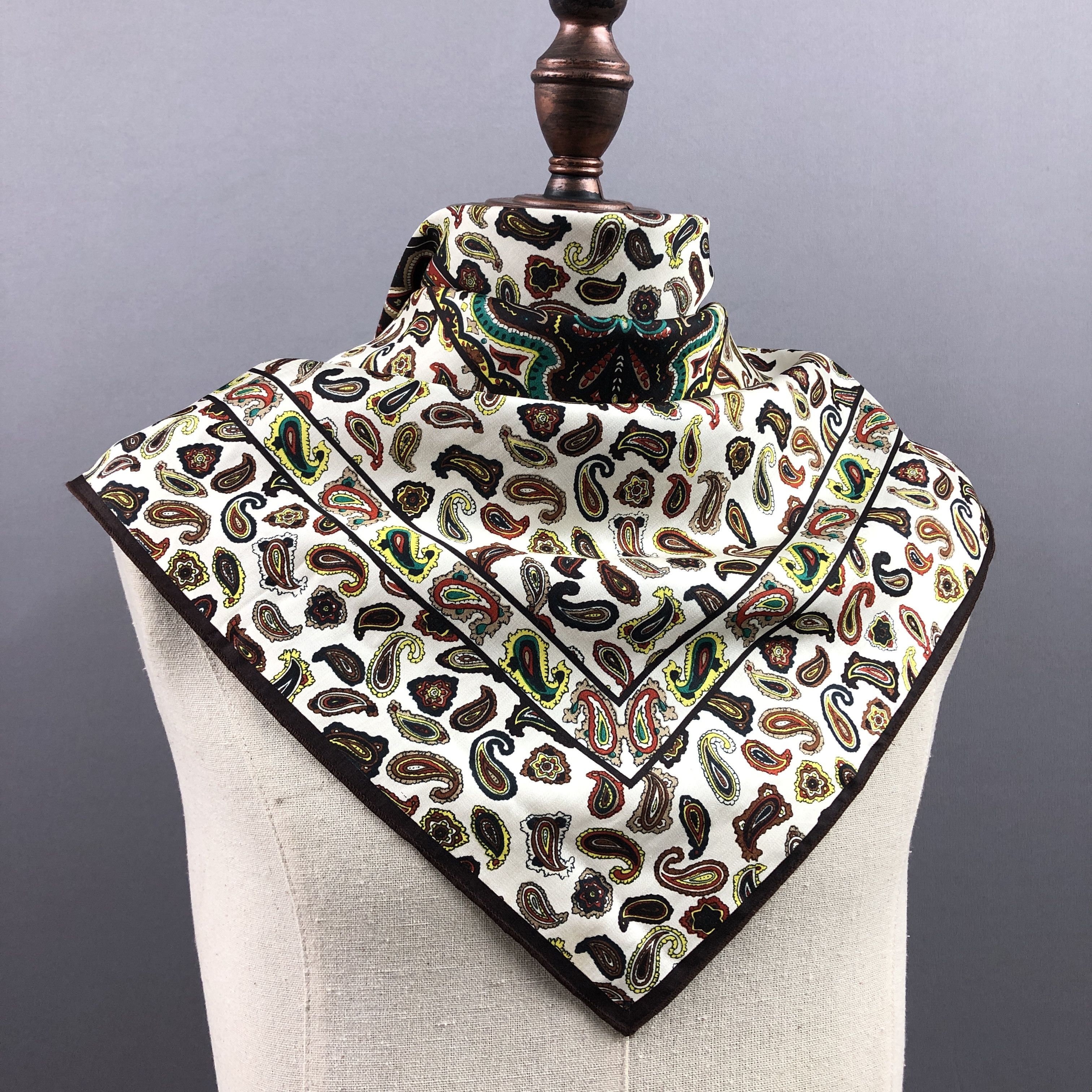 Other Vintage SILK Scarf Twill Stole Wraps Scarves Size ONE SIZE - 3 Thumbnail