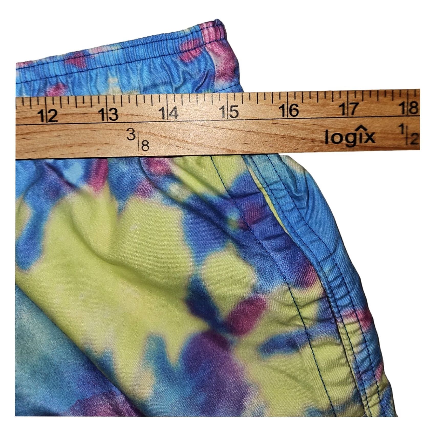 American Eagle Outfitters American Eagle Swim Trunks Men's Medium Tie Dye Draw String Pockets Beach Size ONE SIZE - 3 Thumbnail