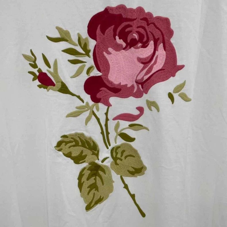 Dior Dior Dior White Floral Embroidery Short Sleeve T-Shirt-250 Size XL / US 12-14 / IT 48-50 - 5 Thumbnail