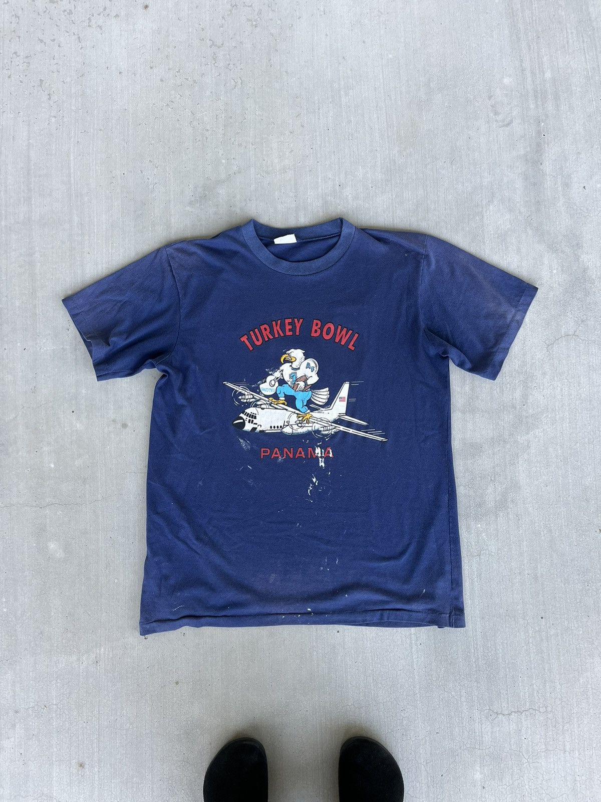 Vintage vintage 90s panama turkey bowl tee Size US XL / EU 56 / 4 - 1 Thumbnail
