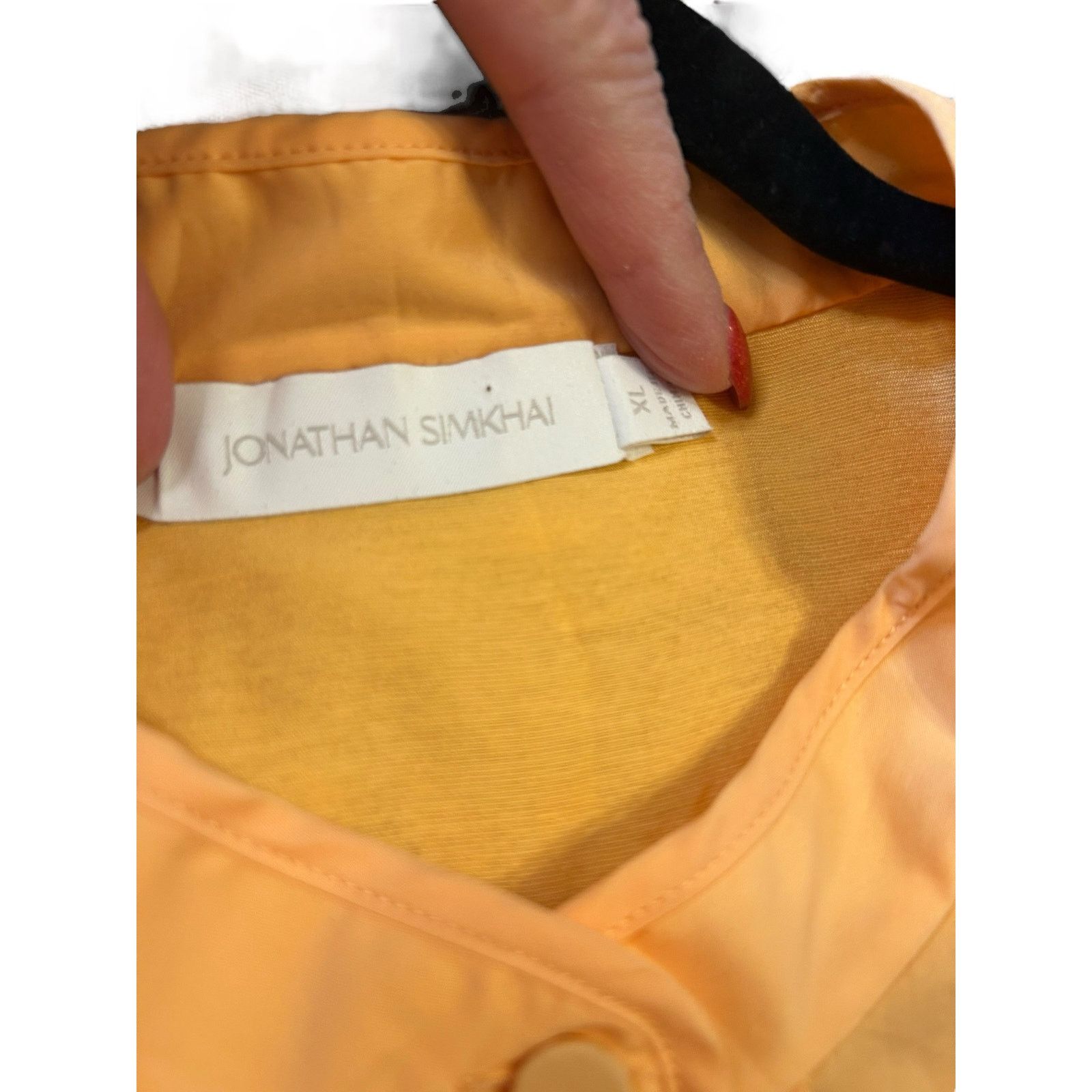Jonathan Simkhai Jonathan Simkhai Ellery Poplin Maxi Dress in Melon- Size XL Size XL / US 12-14 / IT 48-50 - 11 Thumbnail