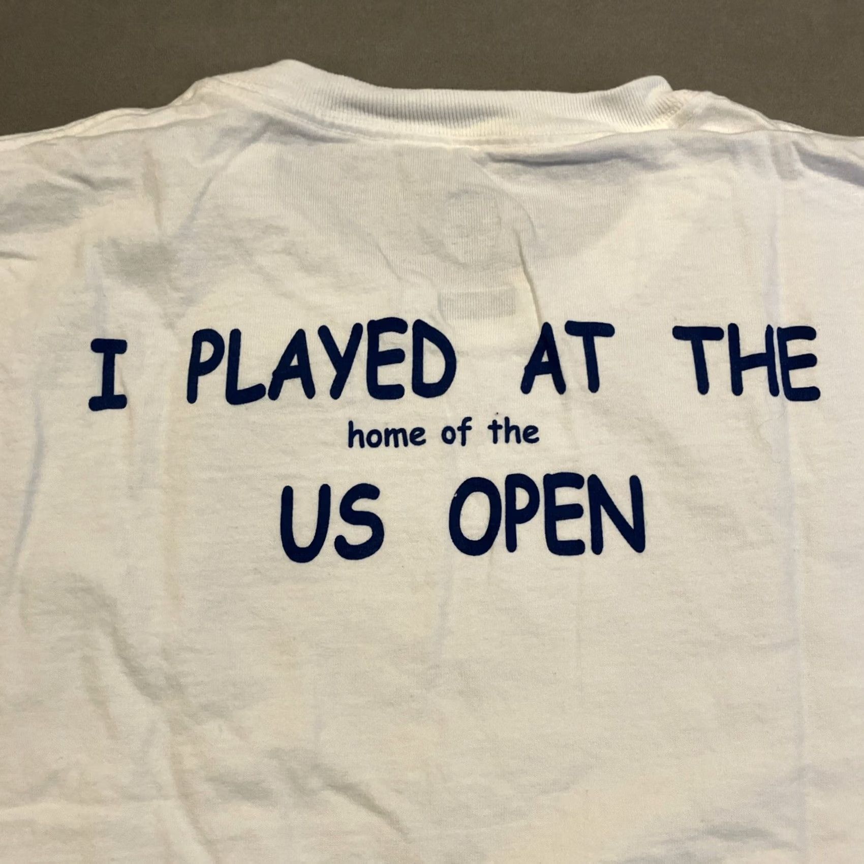 Fruit Of The Loom VINTAGE USTA Billie Jean King Tennis Center I Played At US Open T Shirt L White Mens Size US L / EU 52-54 / 3 - 5 Thumbnail