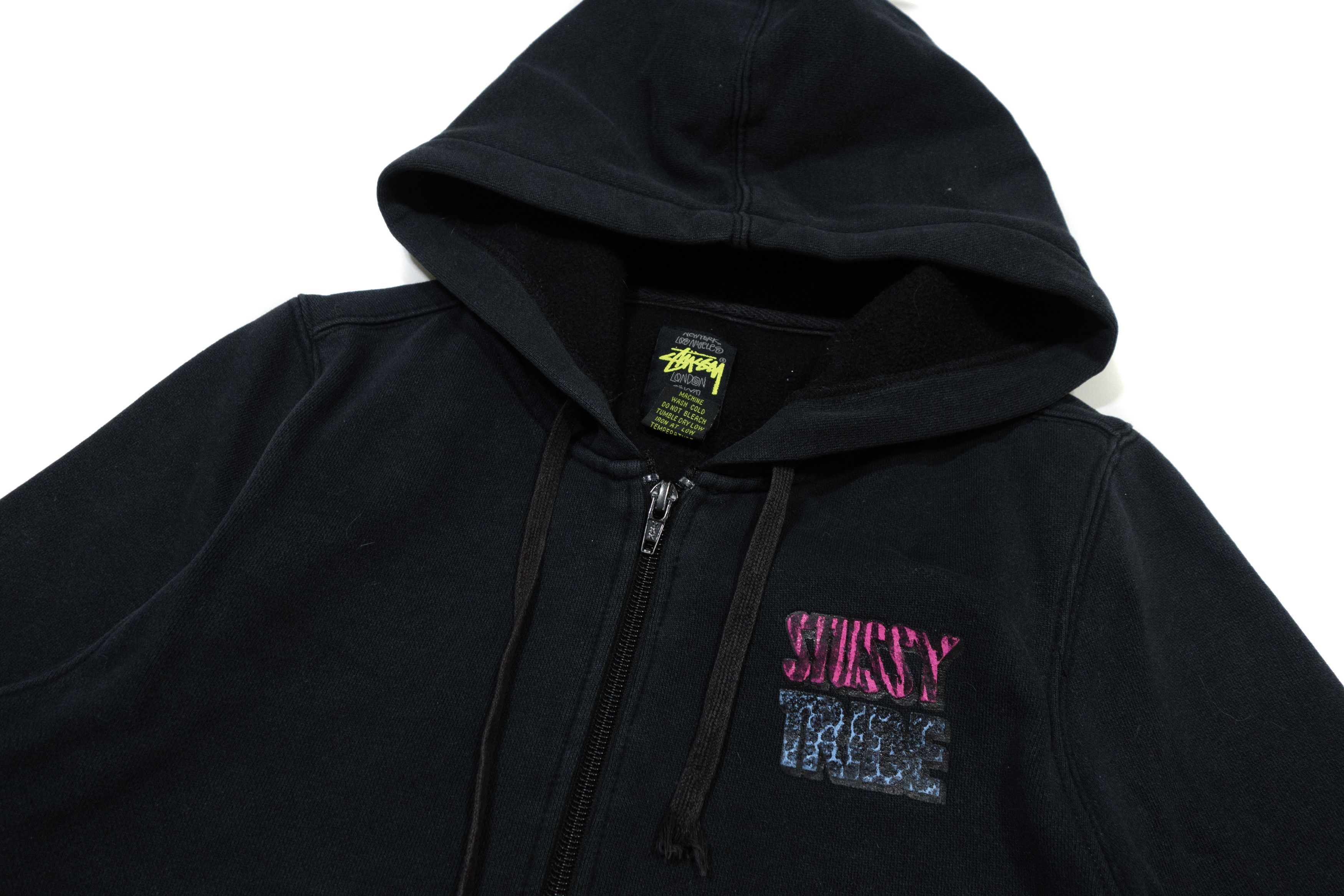 Stussy Y2K International Logo Tribe Hoodie Leopard Vintage Zip Size S / US 4 / IT 40 - 4 Thumbnail