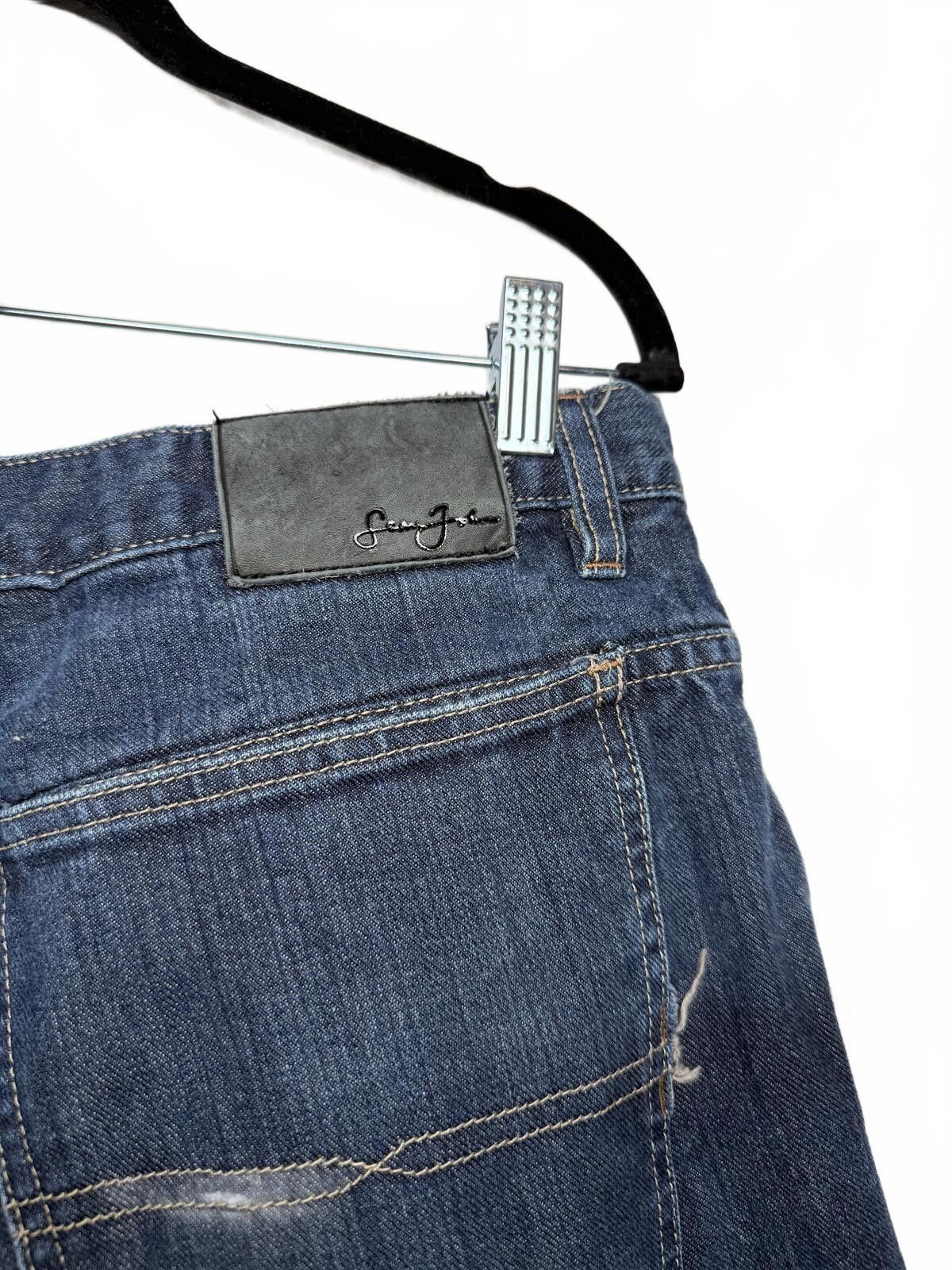Sean John Sean John Denim Shorts with Frayed Hem Size US 32 / EU 48 - 3 Thumbnail