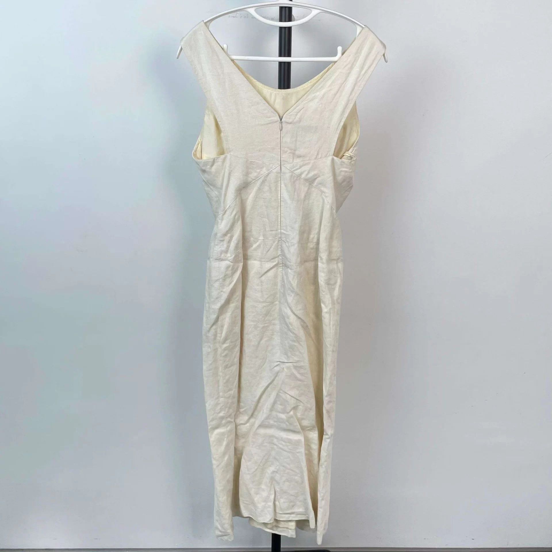 Chanel Chanel White Linen-Cotton Maxi Dress 38 Size S / US 4 / IT 40 - 2 Thumbnail