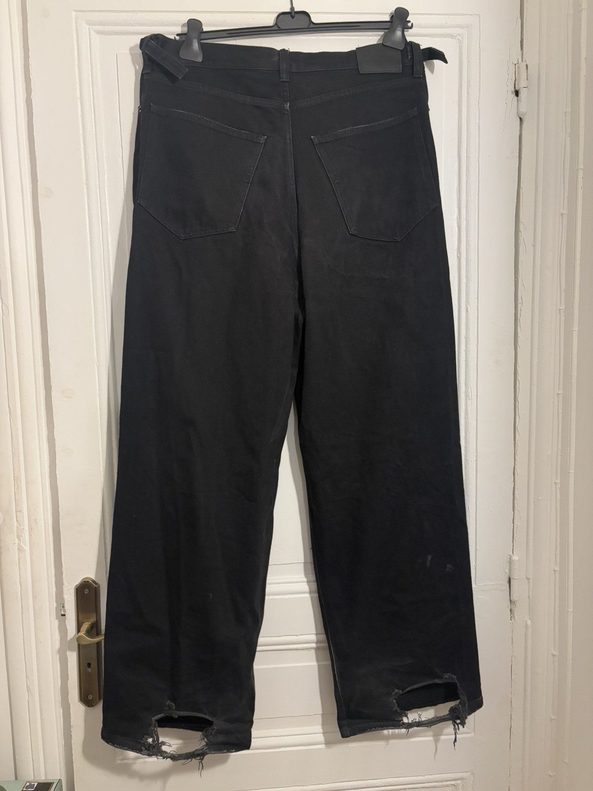 Balenciaga Balenciaga Straight-Leg Distressed Organic Jeans Size US 32 / EU 48 - 6 Thumbnail