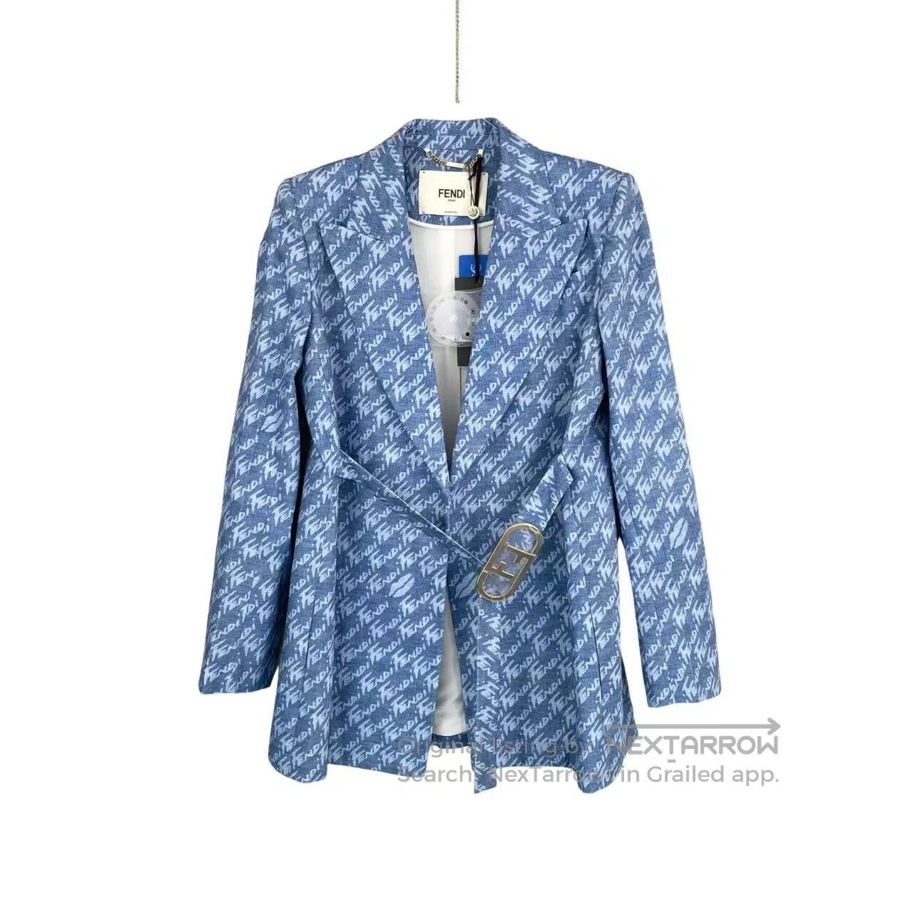 Fendi Fendi Denim suit with printed letter logo| Size XS / US 0-2 / IT 36-38 - 1 Thumbnail
