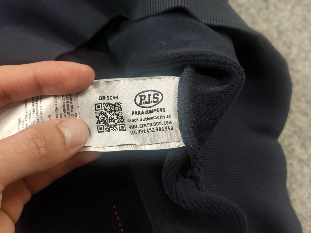 Parajumpers Parajumpers PJS Toml Logo Jumper Navy Crew chek Sweatshirt Size US L / EU 52-54 / 3 - 14 Thumbnail
