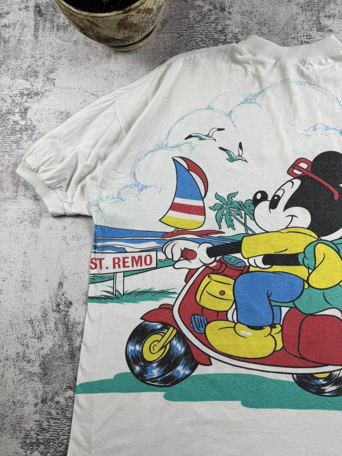 Disney 1980 Americanwear 80S 90S Mickey Mouse Cartoon T Shirt Tee Size US XXL / EU 58 / 5 - 23 Thumbnail