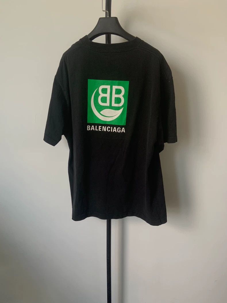 Balenciaga Balenciaga Eco Logo Letter Logo Print Short Sleeve Drop Sh Size XXL / US 16-18 / IT 52-54 - 2 Thumbnail