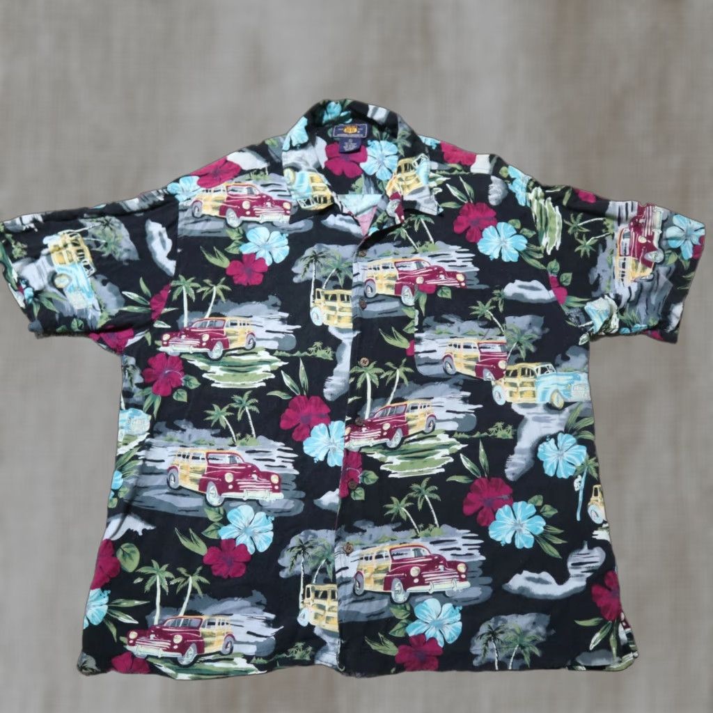 Route 66 Route 66 Shirt Men XL Hawaiian Floral Multicolor Button-Up Short Sleeve Size US XL / EU 56 / 4 - 1 Thumbnail