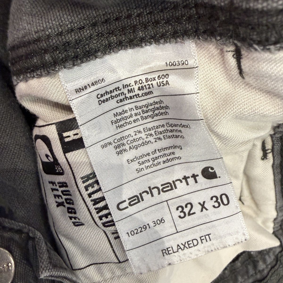 Carhartt Carhartt Grey Relaxed Fit Pants - 32 x 30 Size US 33 - 7 Thumbnail