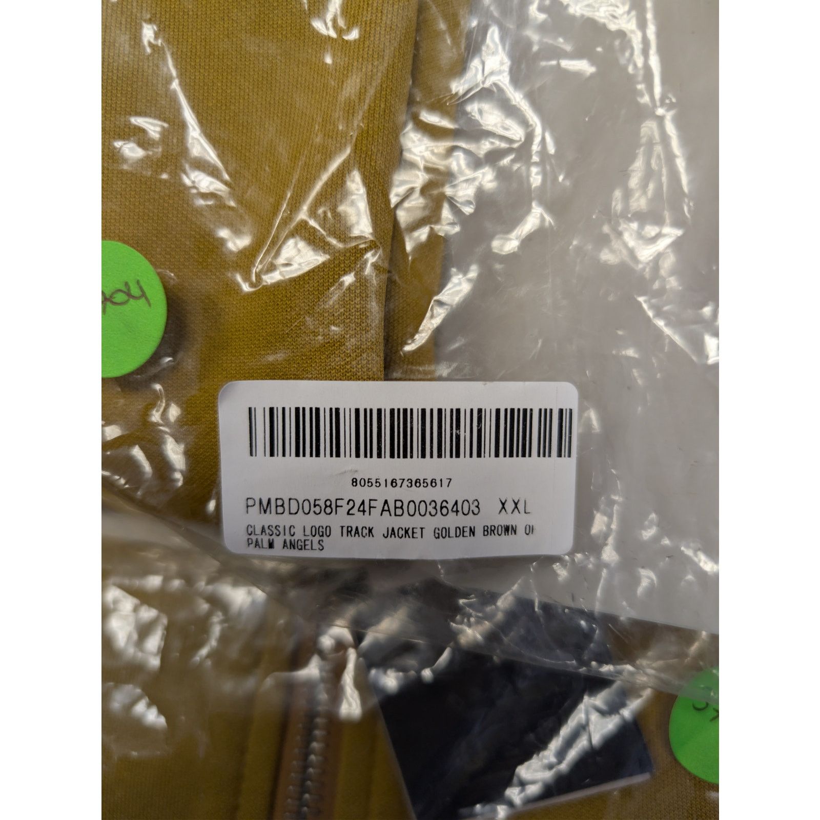 Palm Angels o1rshd1 Classic Logo Track Jacket in Golden Brown / Mustard Size US XXL / EU 58 / 5 - 23 Thumbnail