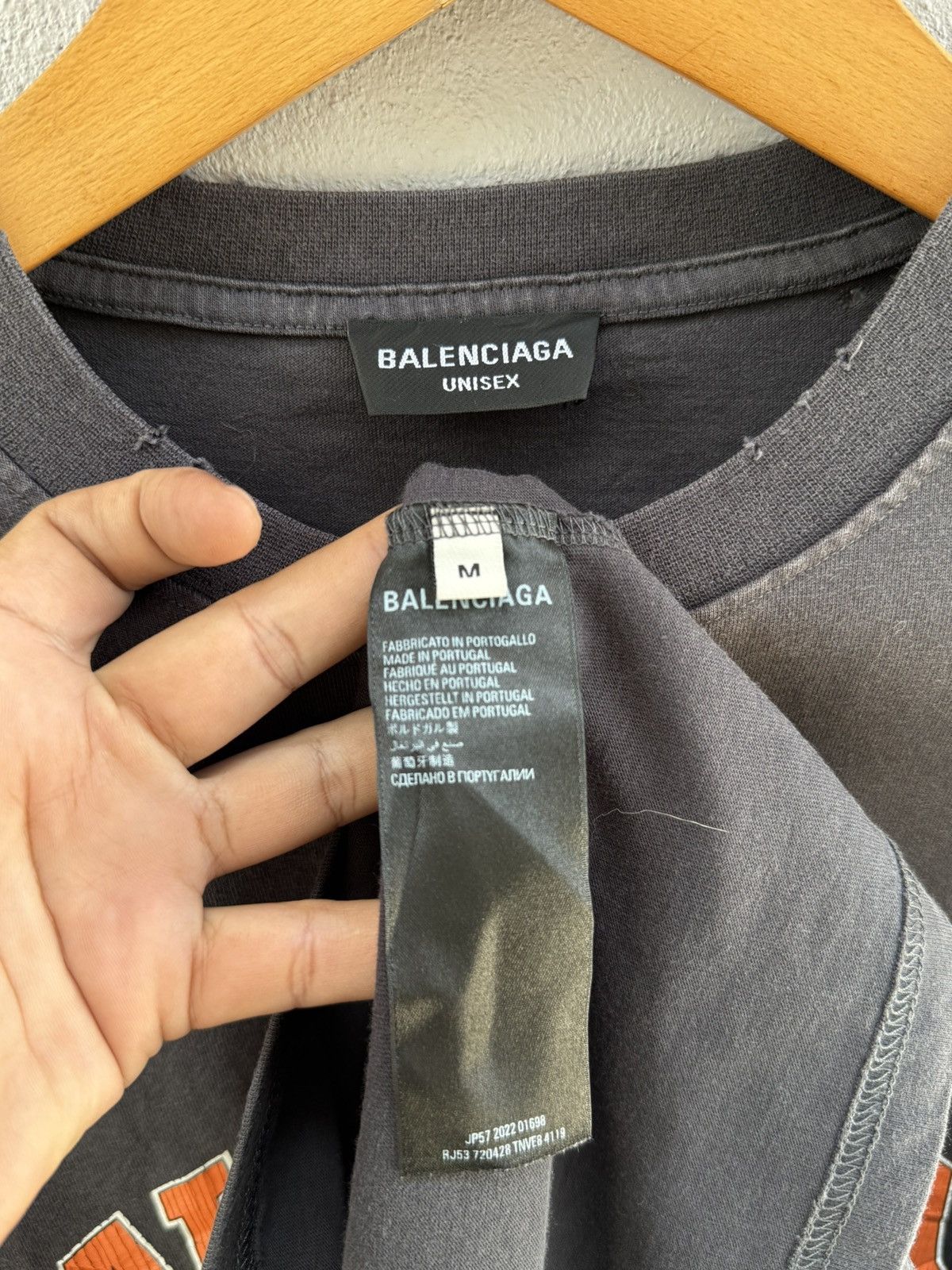 Balenciaga Thrashed Design Balenciaga 2022 Maison Fondee Oversize Tee Size US XL / EU 56 / 4 - 13 Thumbnail