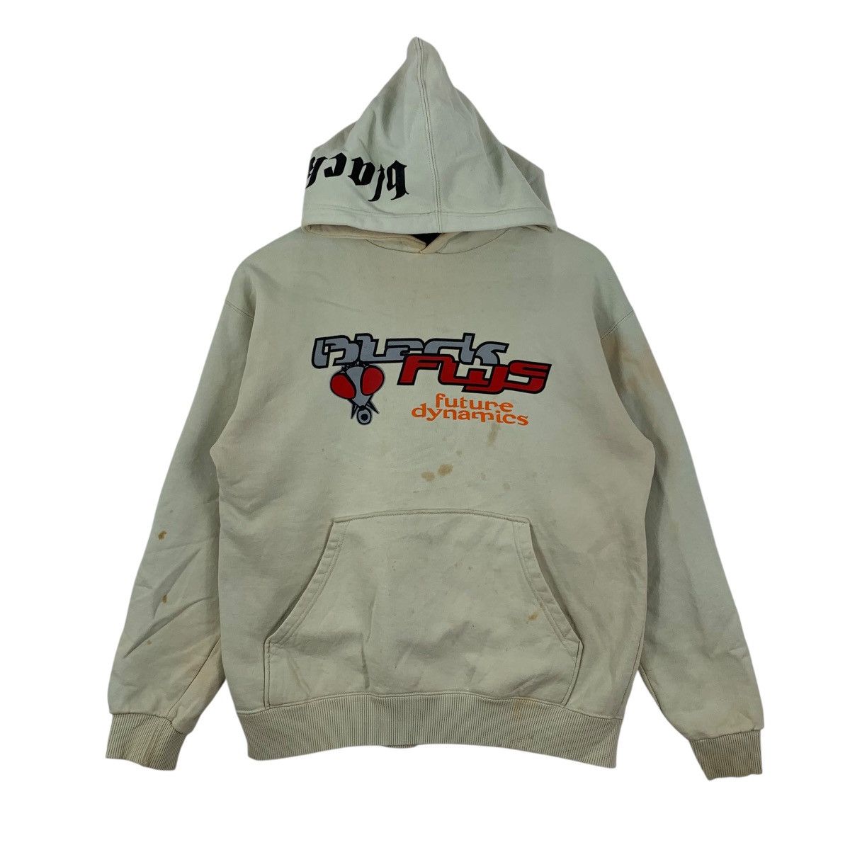 Vintage Vintage BLACK FLYS Skateboard Dynamics Hoodie Sweatshirt Size US L / EU 52-54 / 3 - 1 Thumbnail