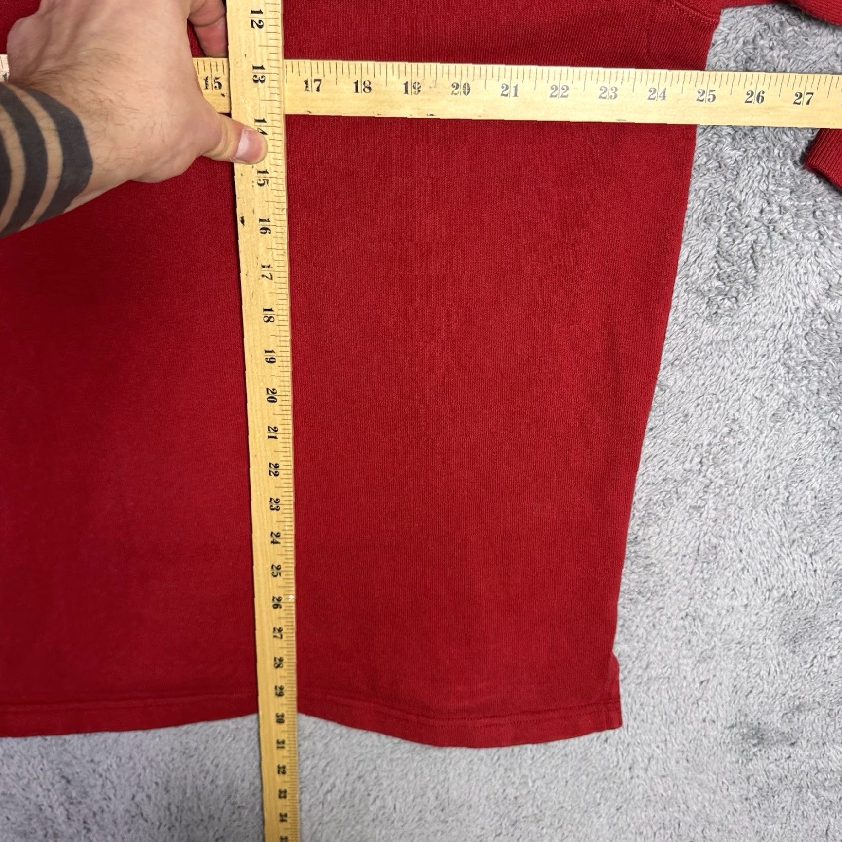 Polo Ralph Lauren VINTAGE Polo Ralph Lauren Sweater Mens L Knit Polo Shirt RLPC Elbow Patch 1967 Red Cotton Knit Logo Pullover 80s 90s Classic Preppy Mens Size US L / EU 52-54 / 3 - 7 Thumbnail