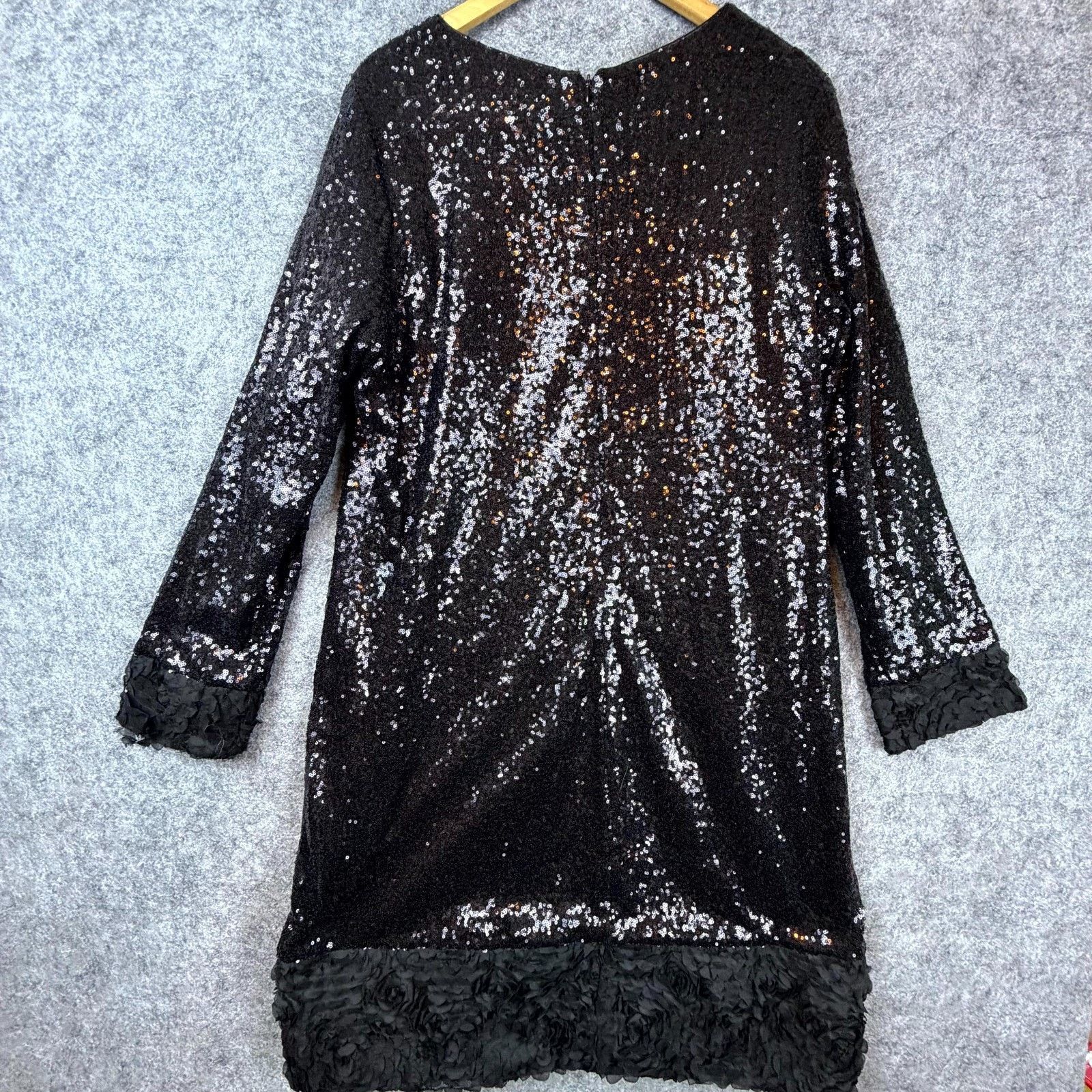Naeem Khan Timeless Naeem Khan Dress 20W Black Glam Sequin Evening Size 3XL / US 20-22 - 2 Thumbnail