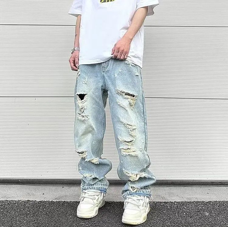 Japanese Brand × Jean Vibe washing Straight Leg Jeans Size US 33 - 3 Thumbnail