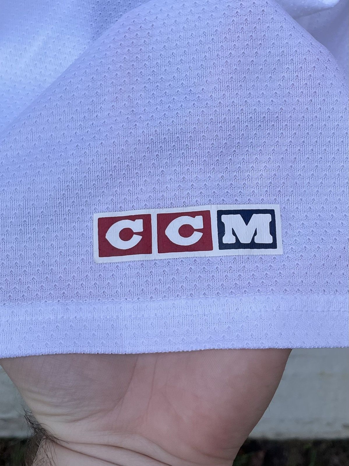 Ccm Vintage 90s CCM blank Hockey Jersey size XL Size US XL / EU 56 / 4 - 4 Thumbnail