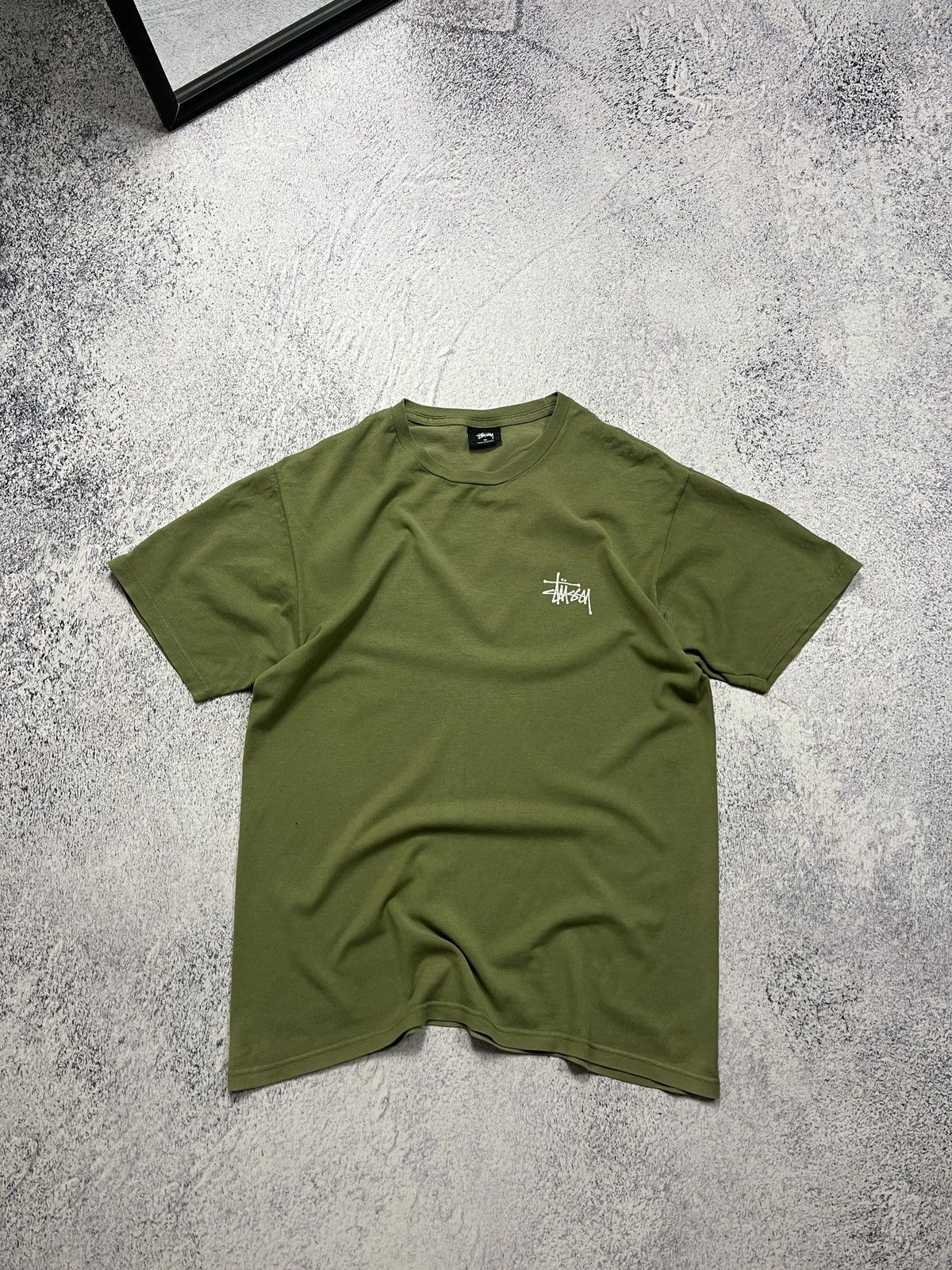 Stussy × Vintage Stussy 00s Graphic Vintage Big Logo Green T-shirt Y2k Size US M / EU 48-50 / 2 - 3 Thumbnail