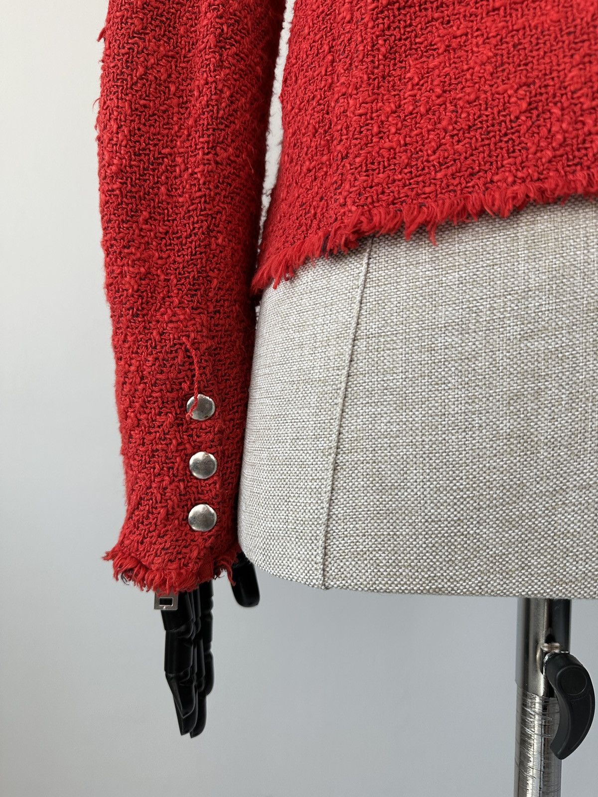 Iro IRO Agnette Tweed Jacket Red size 3 Size XS / US 0-2 / IT 36-38 - 16 Thumbnail