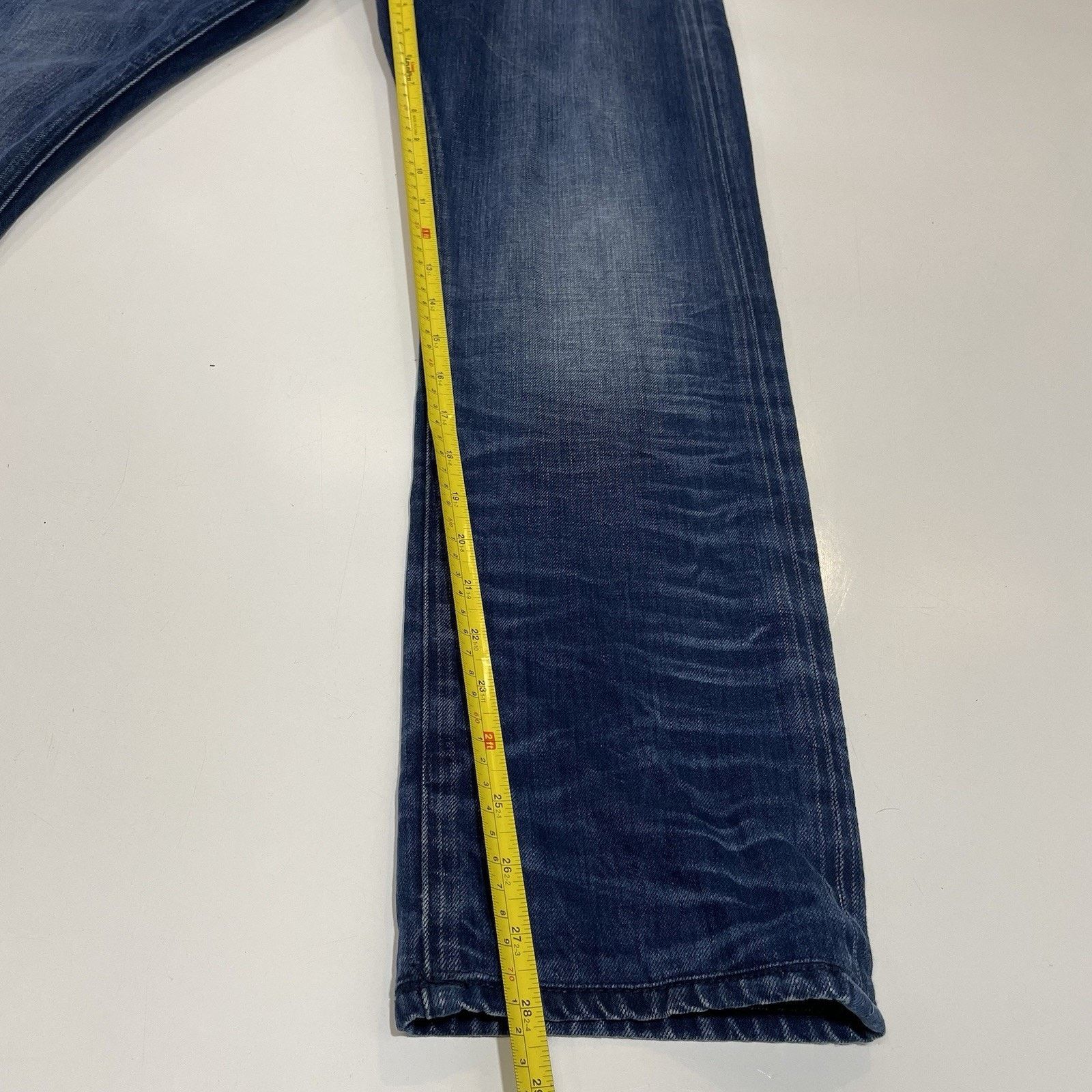 Prps PRPS Demon Jeans Mens 31 Button Fly Blue Denim Dark Wash 31 Size US 31 - 9 Thumbnail