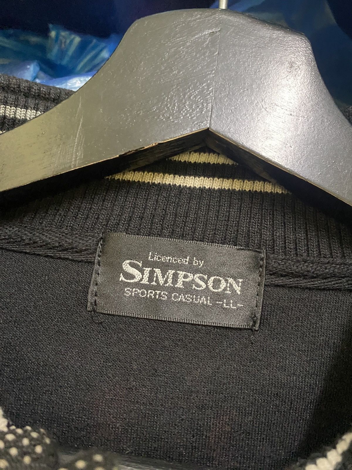 Other VINTAGE SIMPSON 1/2 ZIPPER SWEATSHIRT Size US L / EU 52-54 / 3 - 5 Thumbnail