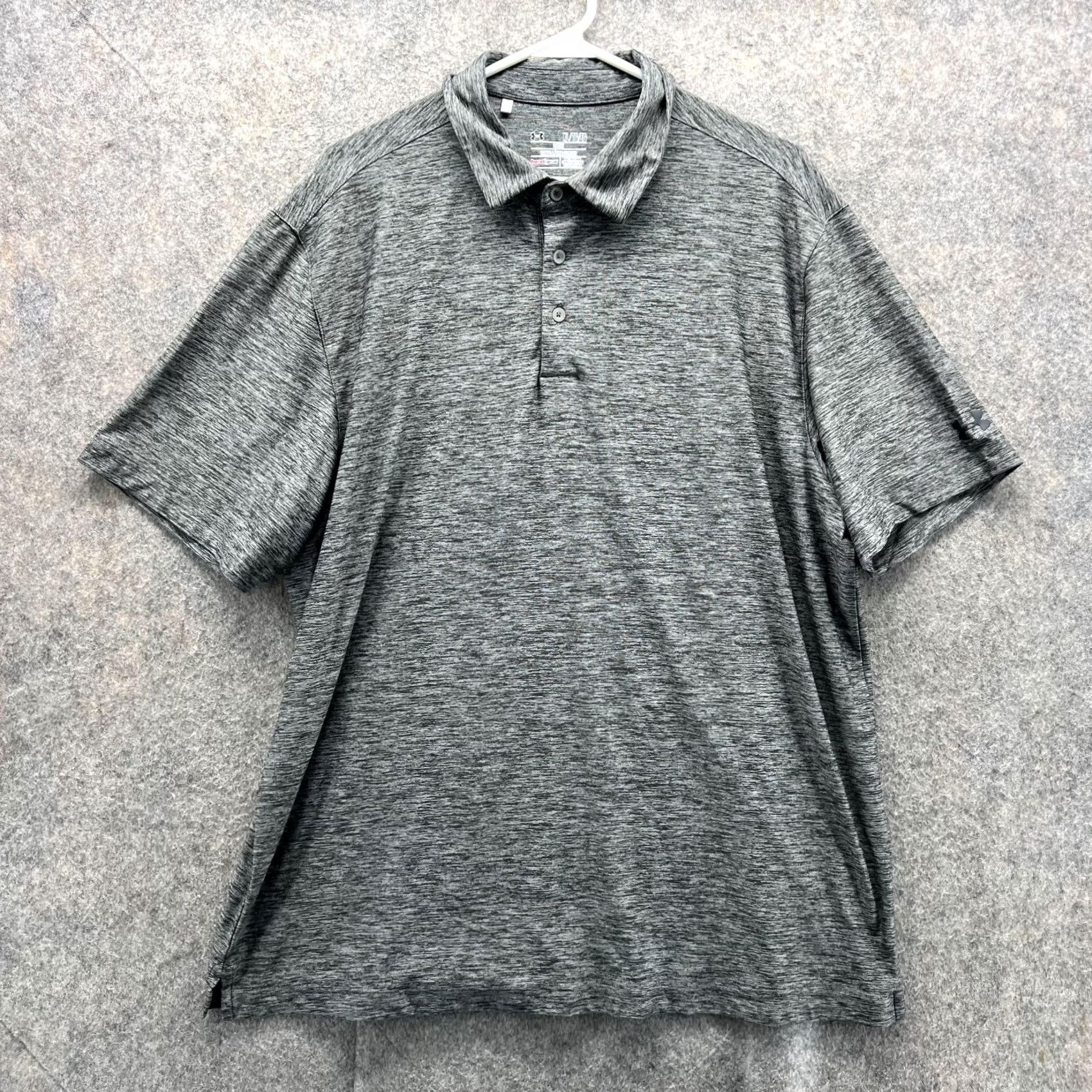 Under Armour Under Armour Polo Shirt Men XL Heather Gray Athletic Training Heatgear Golf Shirt Size US XL / EU 56 / 4 - 2 Thumbnail