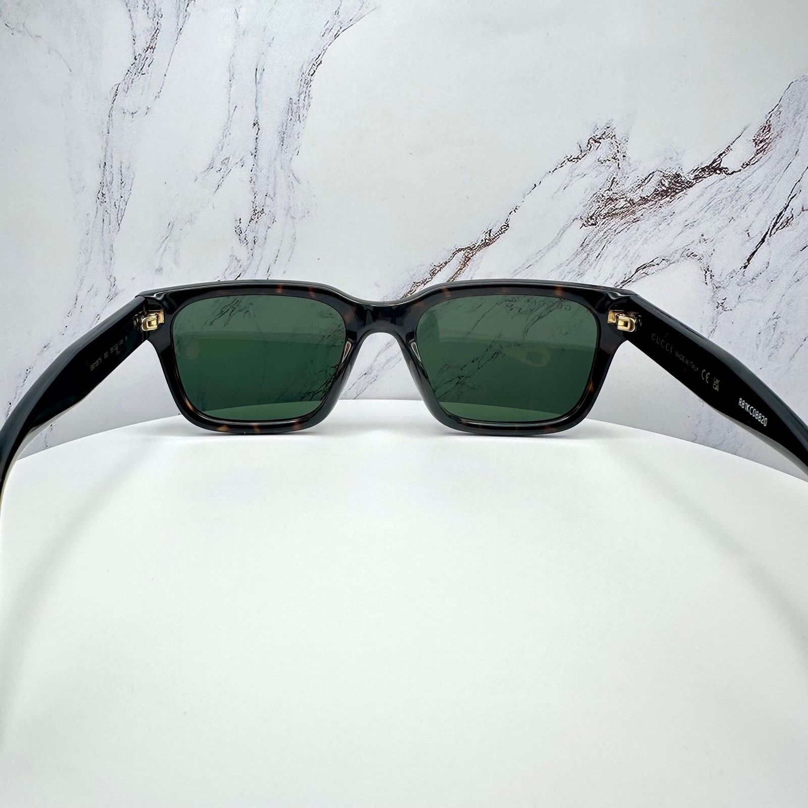 Gucci New GUCCI Sunglasses Brown Gold Red Green Web 55-20-145 mm Size ONE SIZE - 15 Thumbnail