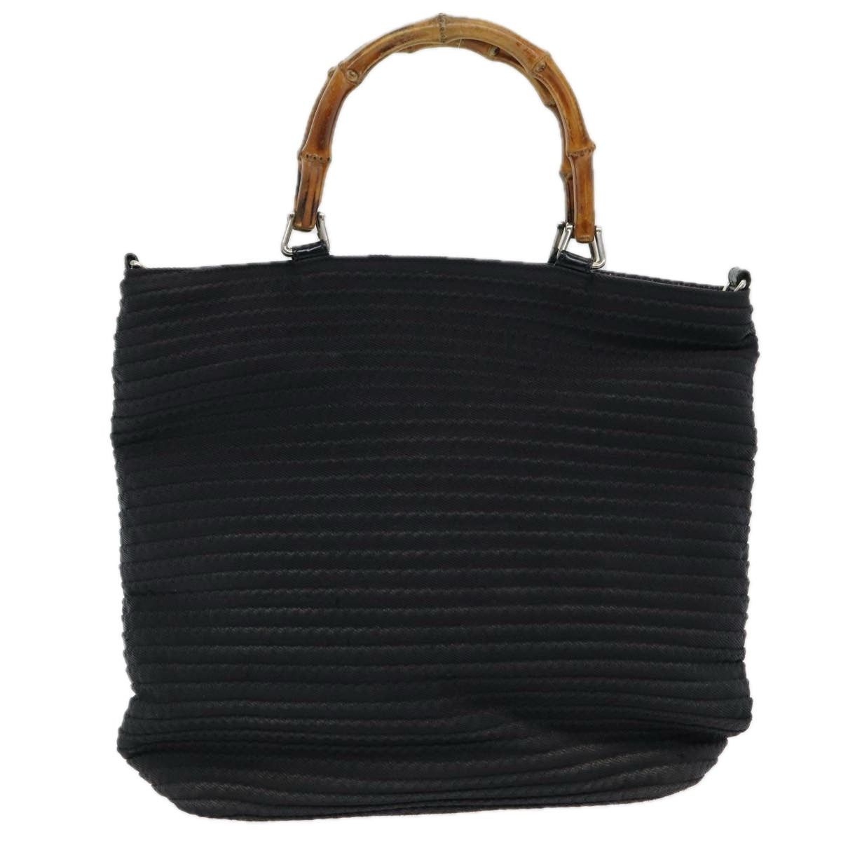 Gucci GUCCI Bamboo Hand Bag Nylon Black Size ONE SIZE - 3 Thumbnail