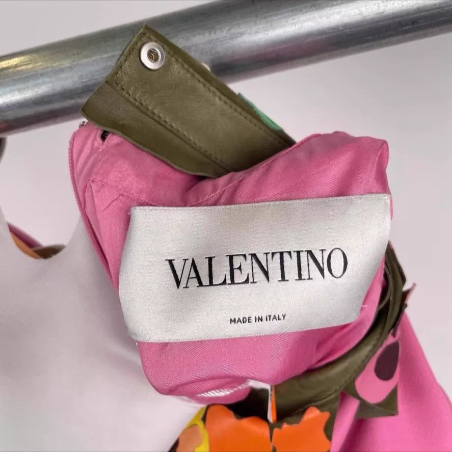 Valentino Valentino Sweet Flower Leather Collar Dress Size 38 Size XS / US 0-2 / IT 36-38 - 3 Thumbnail
