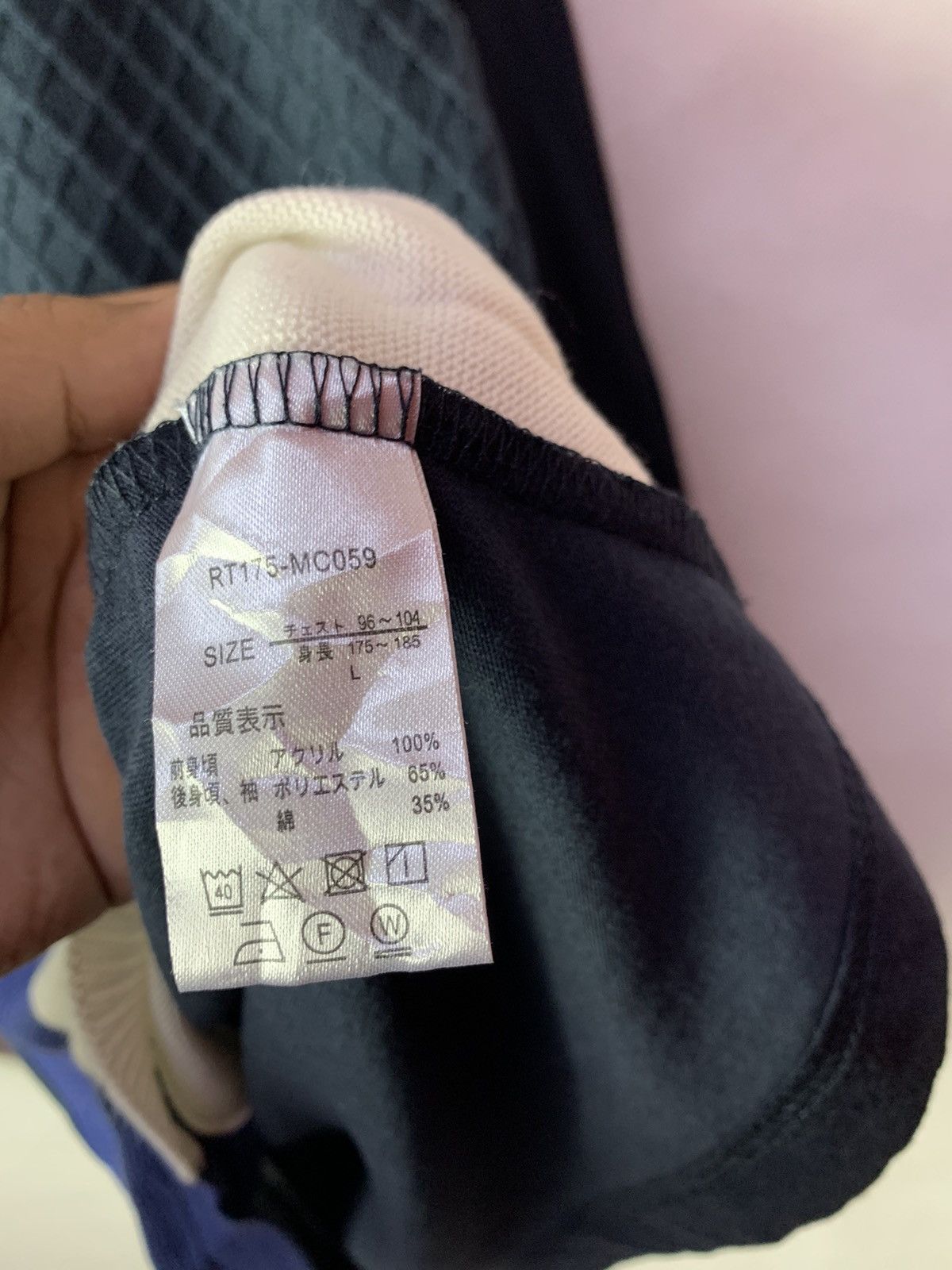 Japanese Brand 🔥 Japanese Brand Navy Multicuts Patchwork Tee Knitwear Size US M / EU 48-50 / 2 - 5 Thumbnail